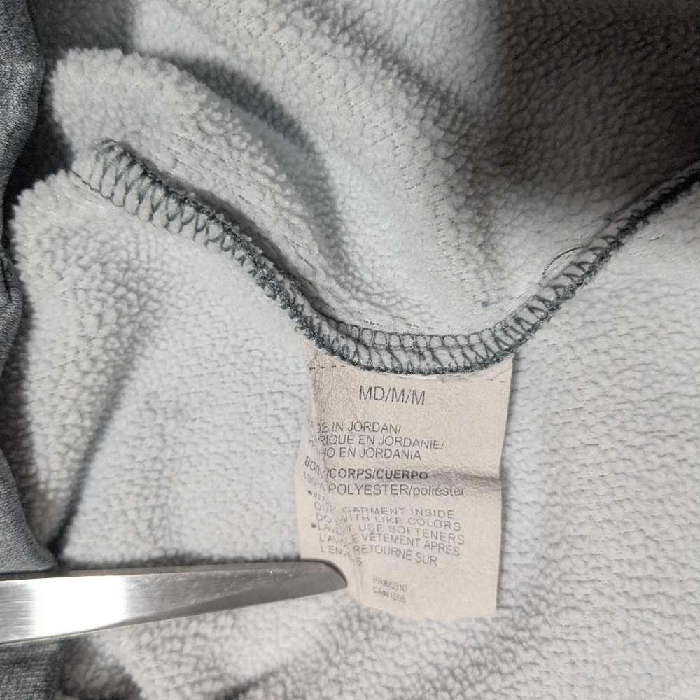 Under Amour UA Men's Med Hoodie Gray Cold Gear Fleece Big Logo Pullover Sweater - Picture 12 of 12